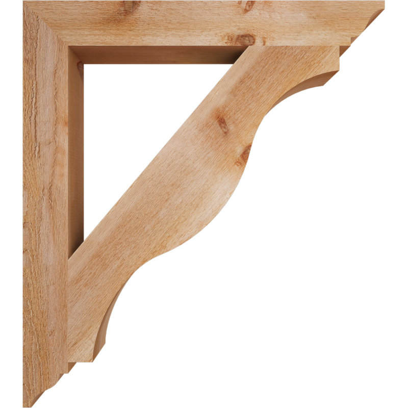 Support traditionnel Funston, H 36 po x l 4 po x P 32 po, Cèdre rouge de l'Ouest, Scié brut