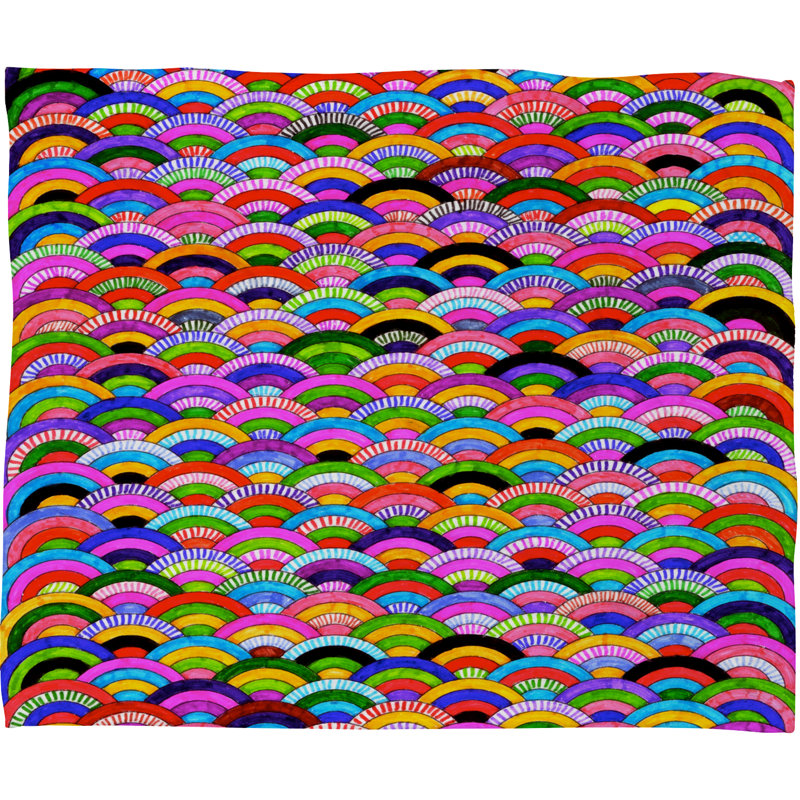 Fimbis A Good Day Knitted Throw Blanket, 80" H x 60" W