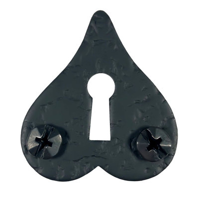 Rough Heart Skeleton Key Plate