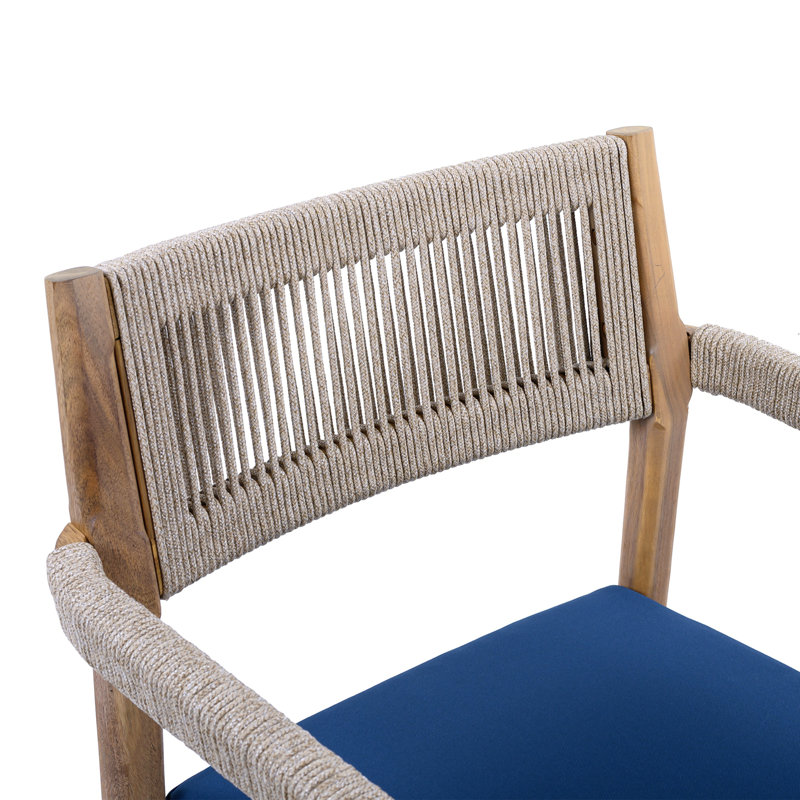 Ensemble de meubles d'extérieur en bois d'acacia 5 pièces, Marine