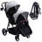 Lightweight Double Stroller for Infant & Toddler - Reversible Tandem Pushchair with Collapsible Bassinet - Adjustable Backrest & Canopy-125015368