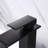 Matte Black Bathroom Shower Tap - Waterfall Spout, Single Handle, Adjustable Water Temp Simple Faucet Black, Temperature