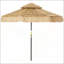 Parasol de jardin en paille de style paille, abat-jour de patio de style hawaïen pour la cour et le balcon, auvent de 8,5 pi avec protection UPF 30+