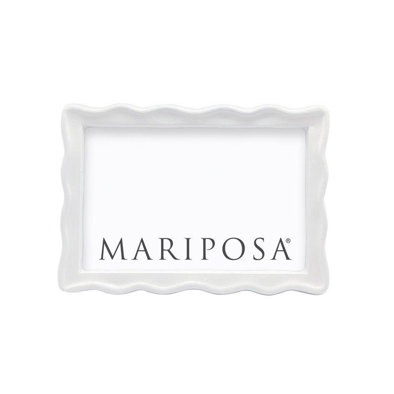 Cadre 4 x 6 Mariposa, L 4 po x H 6 po, Blanc