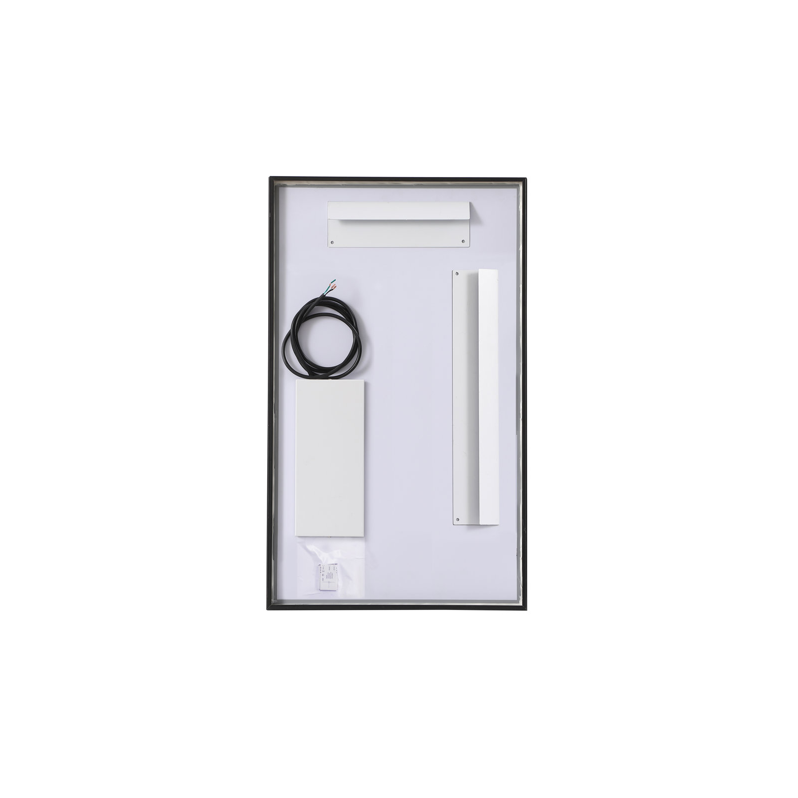 Piche Aluminum Mirror, 18" x 30", Black