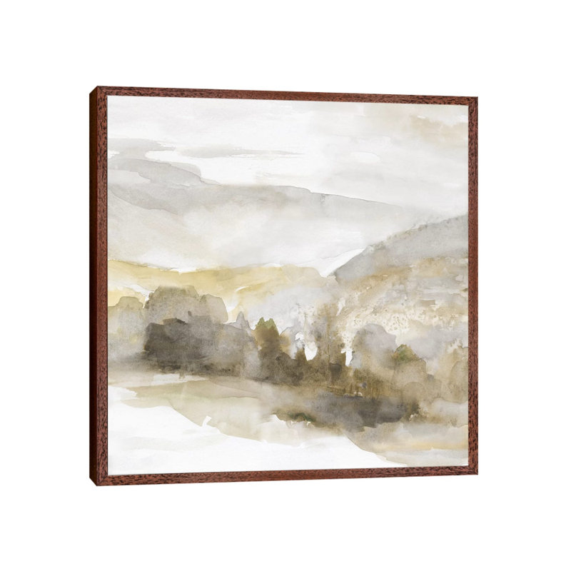 Sahara Sands II by Nan - Painting on Canvas, Classic Brown Wood Framed, 93.98 cm H x 93.98 cm W