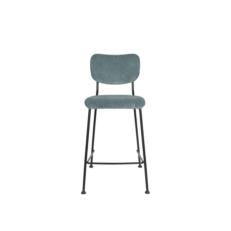 Tabouret Benson, Tabouret de comptoir (siège d'une hauteur de 25 p, Gris