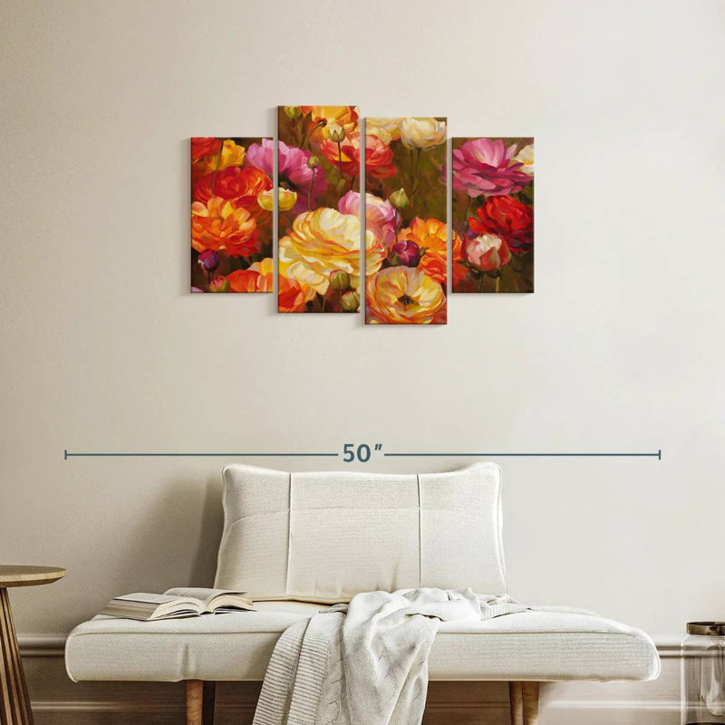Jardin Harnek Ranunculus, H 22 po x l 36 po