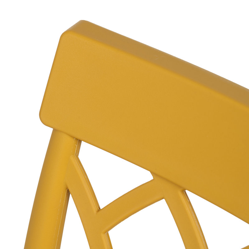 Patio Dining Side Chair, Yellow