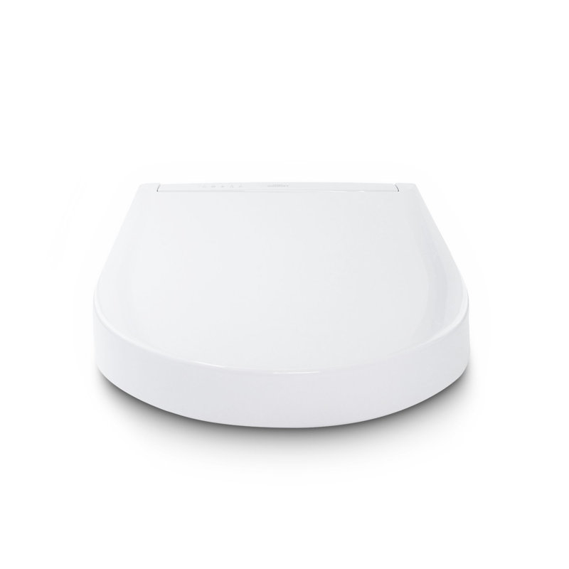 Modern White Elongated Heated Electronic Bidet Seat
