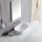 Bluesofa 16'' White Ceramic Circular Bathroom Sink