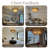Kancler 24" 4-Lights Luxury Large Tiered Round Smoke Glass Gold Chandelier(Bulbs Included)-1271444364
