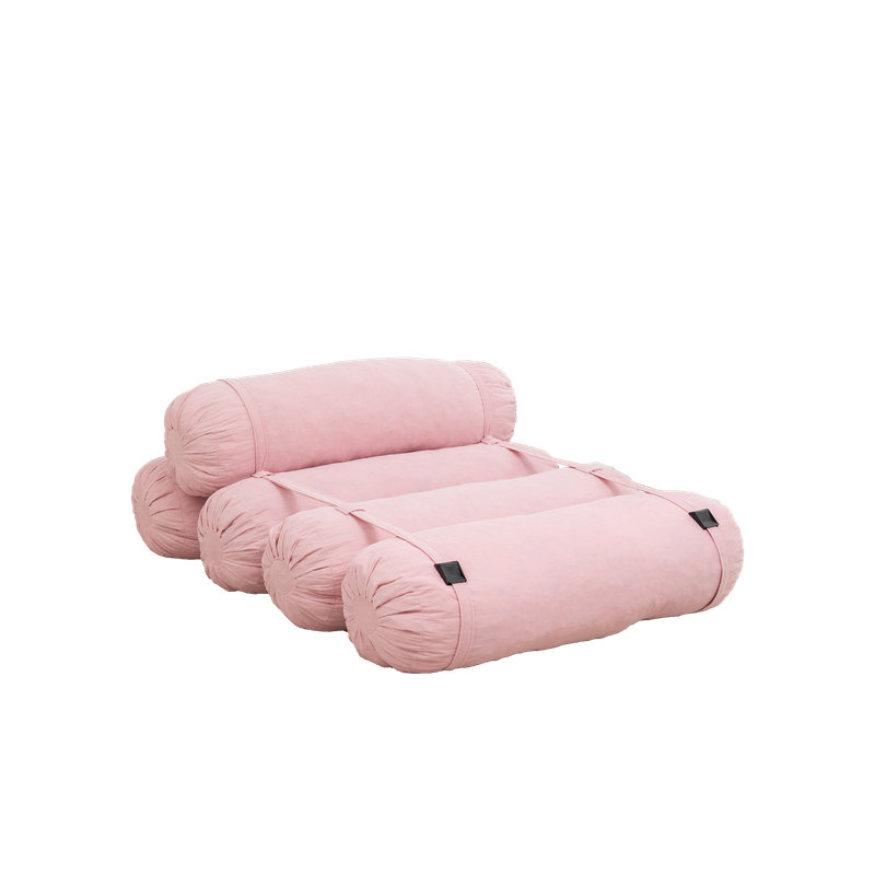 Canapé modulaire en velours côtelé, Velours côtelé rose