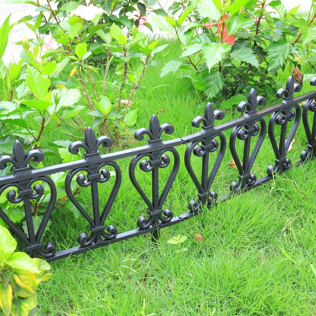 Abasi 32.5cm H x 60cm W Black Polyethylene Plastic Lawn Edging