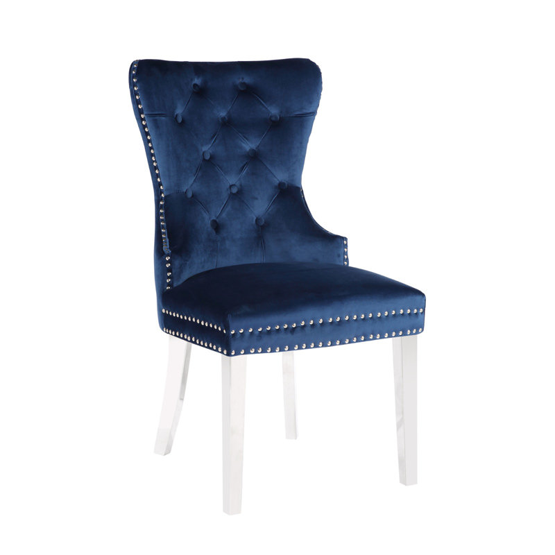 Chaise Boyel - noir, Bleu
