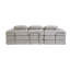 104" Boneless Sofa,Sectional Compressed Couch With Chaise, Deep Seat Modular Sectional Sofa Chenille Memory Foam Sofa Boneless Couches For Living Room Bedroom, No Assembly Required