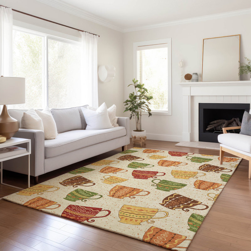 Premium Machine Washable Cerrito AMF170 Multi Rug, Rectangle 9' x 12'