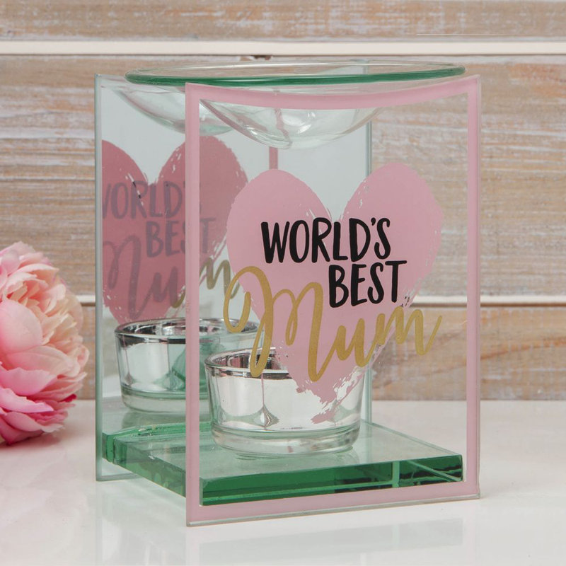 Glass Fireplace Tealight Holder