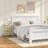 3-drawer Nightstand Modern White Bedside Table  End Table