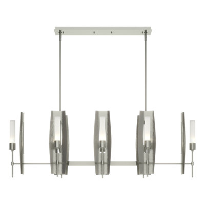Luminaire suspendu linéaire à 8 lumières pour îlot de cuisine Passage