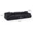 Chesnie Black Vegan Shearling Modular Sofa