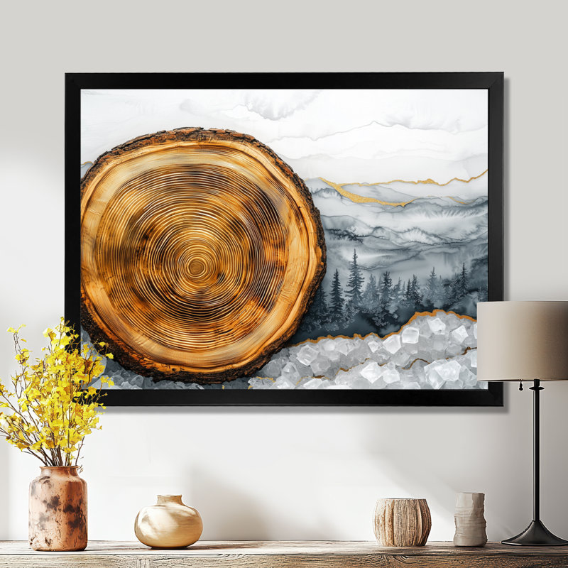 Graviela - Landscapes Wall Art, H 30 po x l 40 po, Avec cadre, Noir, noir, noir, noir