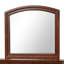 Charmant miroir traditionnel cerise