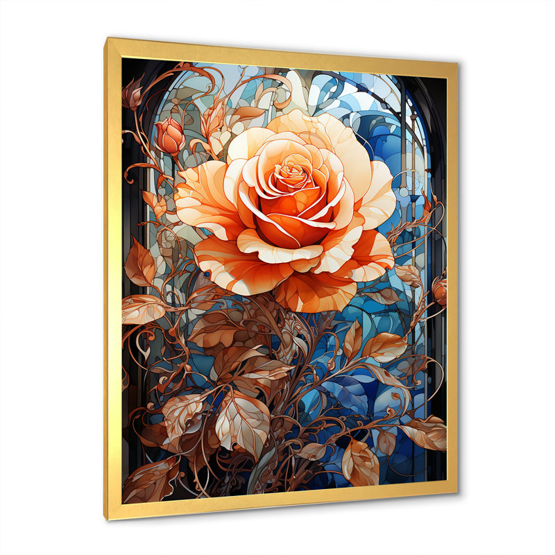 «Rose Blossoms With Graceful Curves III - Roses», reproduction d'art sur toile, Toile tendue, H 32 po x l 24 po