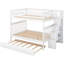 Lit superposé double / double avec lit gigogne et escalier-2033505844