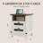 Industrial Nightstand with Charging Station, Metal Mesh Drawers, 2-Drawer Storage Table,Rustic Bedroom and Living Room Side Table