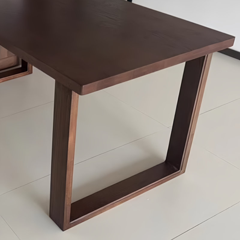 Tida Oak Solid Wood Dining Table, 29.1"H x 63"L x 31.5"W