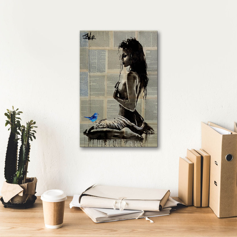 «Break Away» par Loui Jover, art mural sur toile, H 18 po x l 12 po x P 0,75 po