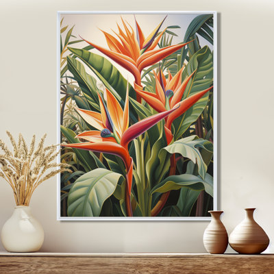 Oiseaux de paradis fleurs tropicales I - Oiseaux de paradis, impressions sur toile