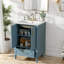 Meuble-lavabo avec rangement (doit inclure le meuble-lavabo et le lavabo), salle de bain moderne en bois MDF de 24 po