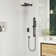 SlideLux 10 Inch 2-Function Rainfall Shower System with Slide Bar and Rough in-Valve