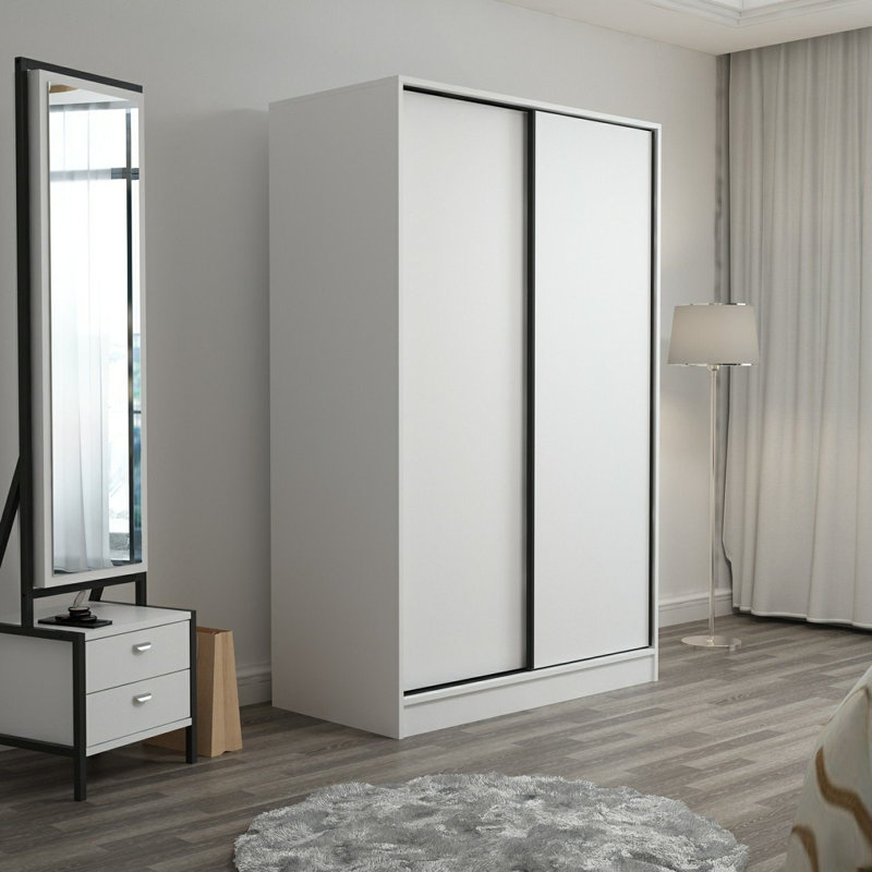 Garde-robe, Blanc, H 82,7 po x l 47,2 po x P 23,6 po