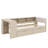 Twin Size Platform Bed Equipped With Shelves, Drawers, Charging Port, And Fabric-Covered Headboard-750572333