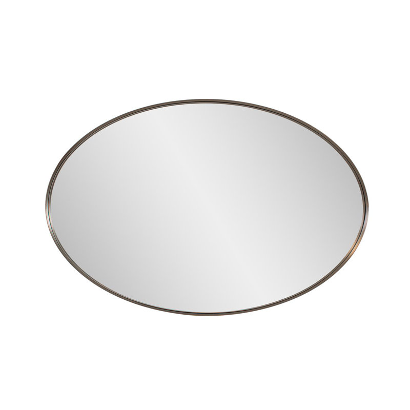 Steele Oval Mirror,  Brown