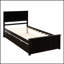 Lit plateforme robuste avec lit gigogne pour plus de sommeil et de rangement, parfait pour les chambres modernes et les chambres d'amis.-918438849