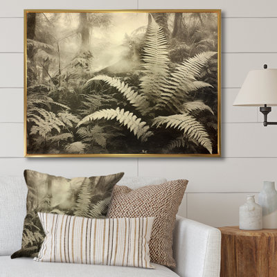 Green Fern Scenery V sur toile