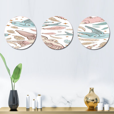 Ensemble de 3 décorations murales