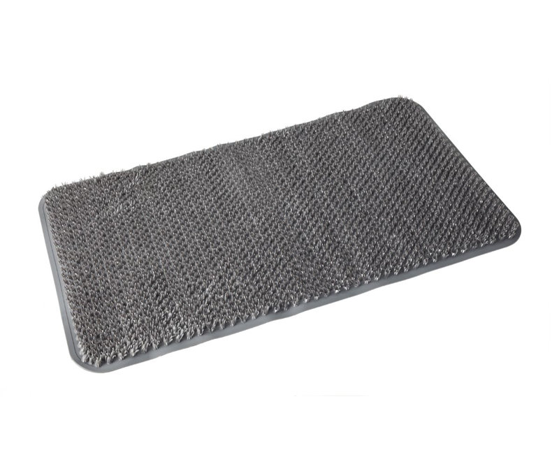 PVC Non-Slip Bath Mat, Grey