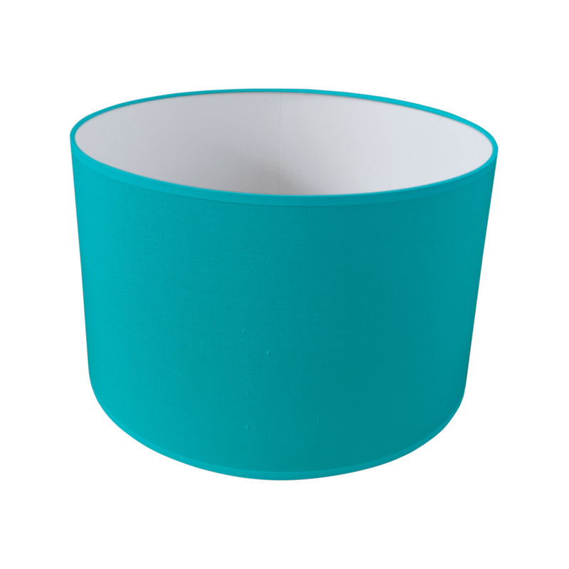 Silk Drum Lamp Shade ( Uno ), Capri, 27cm H x  45cm W x 45cm D