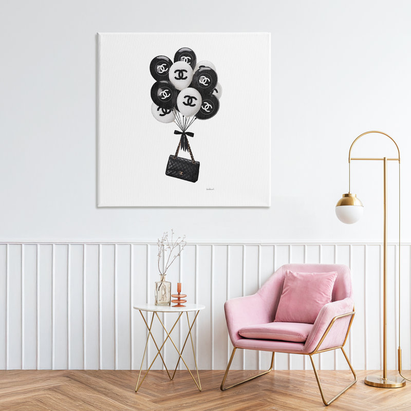 «Chic Ballons & Purse Canvas», conception par Amanda Greenwood, H 36 po x l 36 po