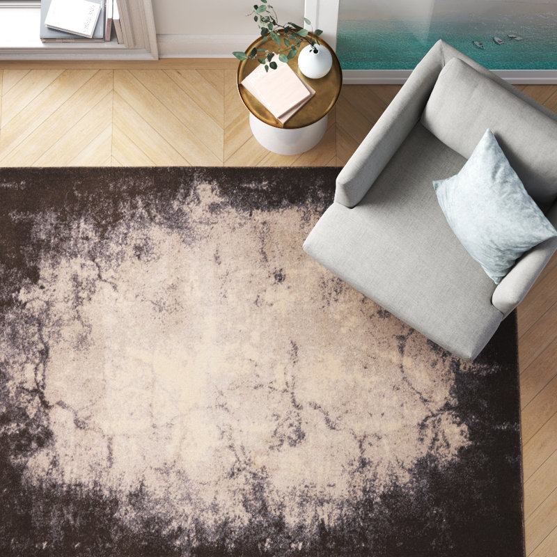 Abstract Indoor Rug, Rectangle 9'3" x 12'9"