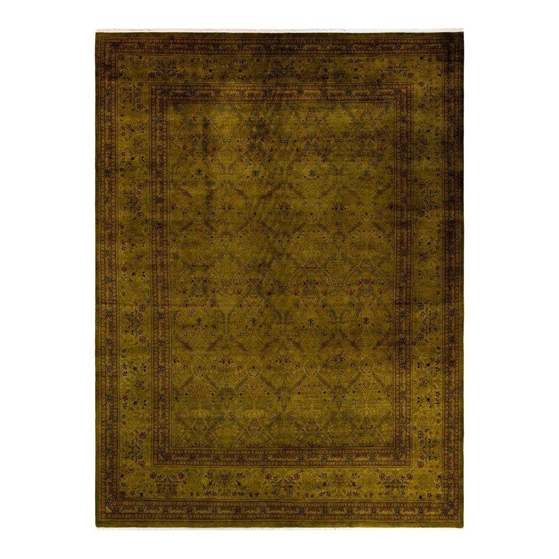 Tapis noué à la main Weirsky - One-of-a-Kind Weirsky - Vert