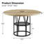 Dining Table with Iron Base-1239746710
