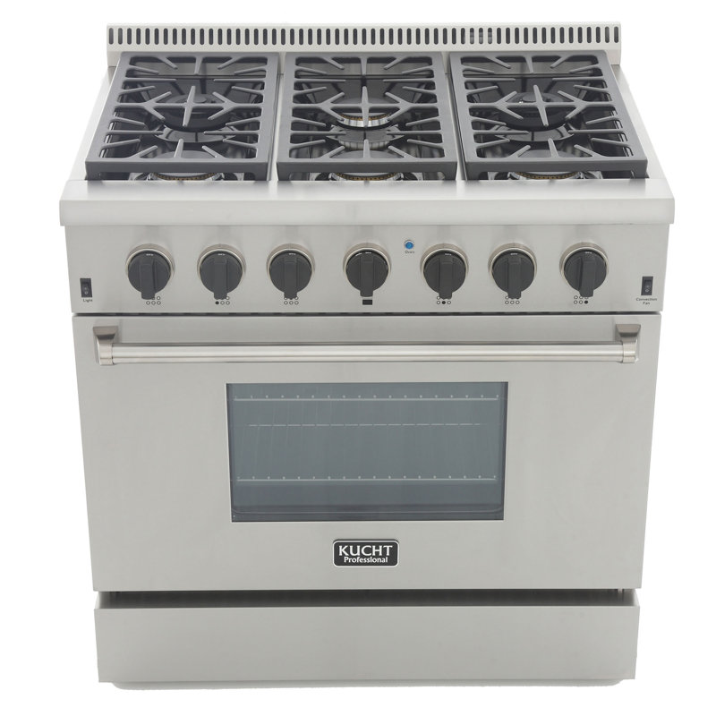 Kucht 36'' W Range, Classic Silver, Natural Gas