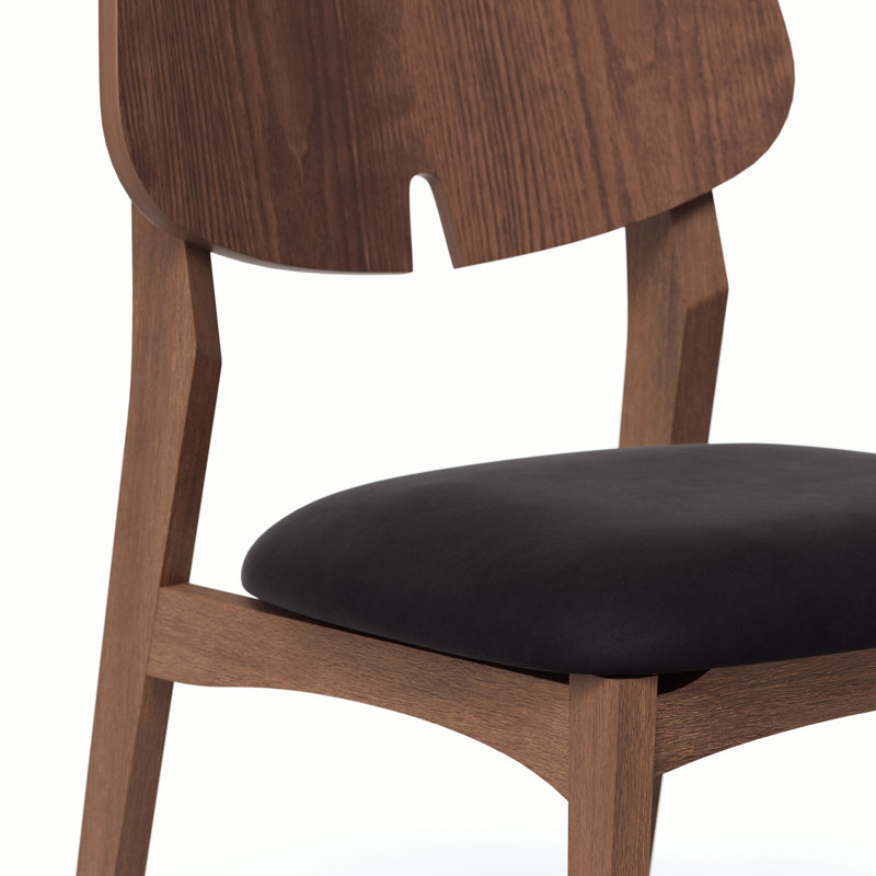 Chaise d'appoint Ena, Shimmy Black / Nogal
