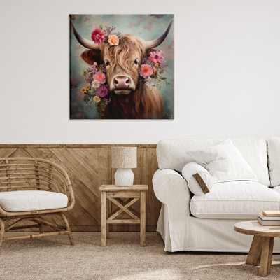"Bétail avec marguerites Gerbera", art mural par Irena Orlov